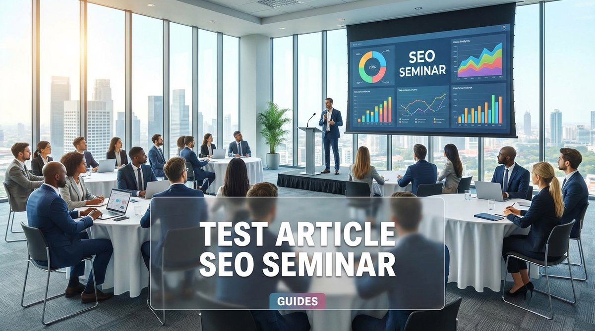 Test article SEO seminar