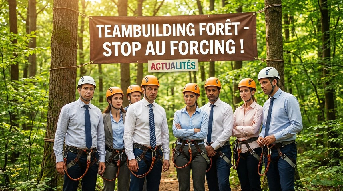 Arrêtez de forcer avec le teambuilding en forêt
