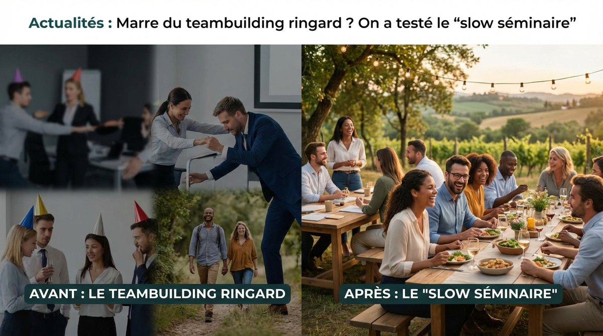 Marre du teambuilding ringard ? On a testé le 'slow séminaire'